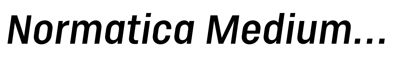 Normatica Medium Italic